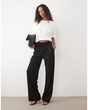 JDY Tall Weit geschnittene, elegante hose - Weiß