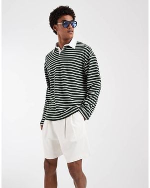 ASOS Circular Design Collection Pleated Oversized Jersey Shorts - White