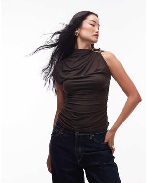 & Other Stories 2-in-1 Drape Top - Black