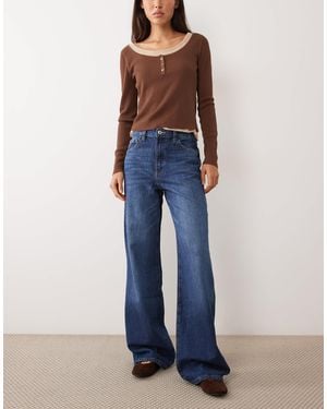 Mango Danila straight jeans - Blau