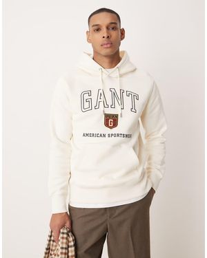 GANT Sudadera Con Capucha Y Logo Universitario De -Blanco - Neutro