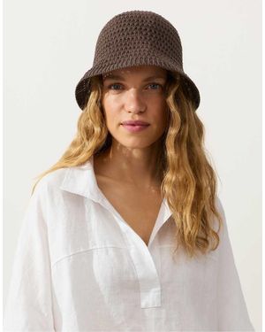 Oysho Crochet Hat - White