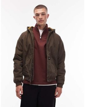 Vans Workwear Full Zip Canvas Jacket - Brown