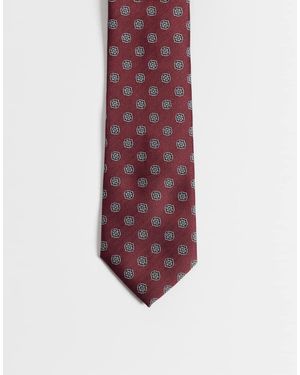 ASOS Oval Spotted Pattern Tie - Purple