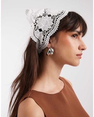 ONLY Lace Details Head Scarf - Brown