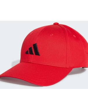 adidas Originals Cappellino Da Baseball Rubino Con Logo Nero - Rosso