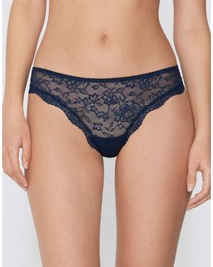 Tezenis Lace Brazilian Briefs - Blue