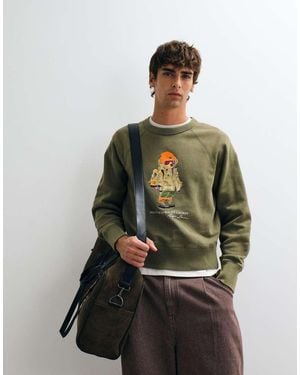 Polo Ralph Lauren Seasonal Bear Print Sweatshirt - Green