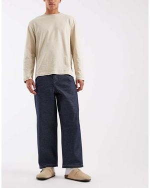 ASOS Relaxed Tapered Jeans - Blue
