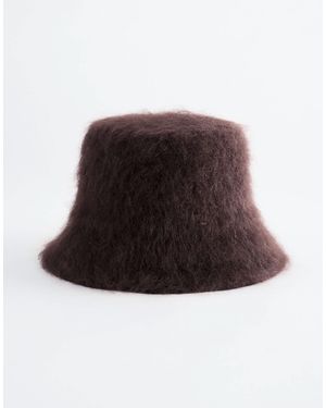 & Other Stories Mohair Blend Bucket Hat - Brown