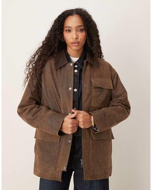 JJXX Suede Barn Jacket - Brown