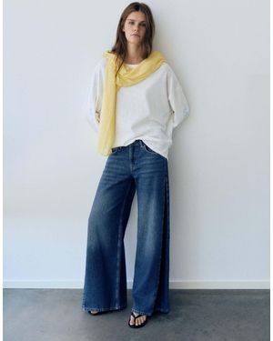 Pull&Bear Jean large - Bleu