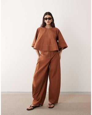 ARRANGE Pantalones Con Detalle De Pinzas (Parte De Un Conjunto)-Marrón