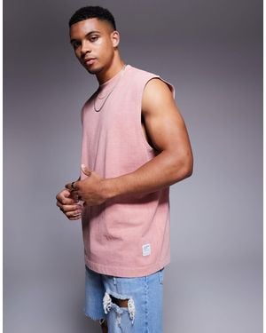 ASOS Heavyweight Oversized Vest Acid Wash - Gray