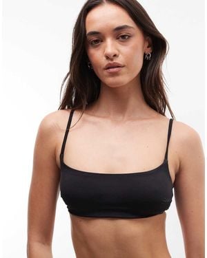 Weekday Mix And Match Square Neck Bikini Top - Black