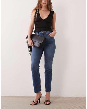 GOOD AMERICAN Good Legs Rechte Jeans - Blauw