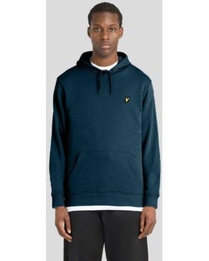 Lyle & Scott Mid Layers Pullover Hoodie - Blue
