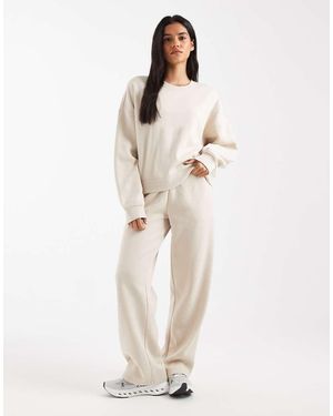 ONLY Straight Leg Jersey joggers Co-ord - Natural