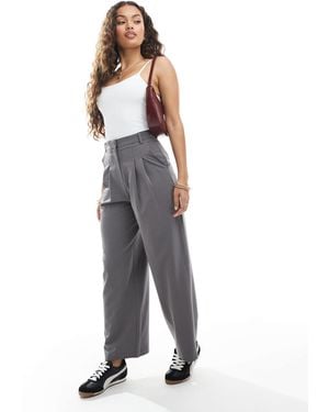 Miss Selfridge Tailored Wide Leg Trouser - Gray