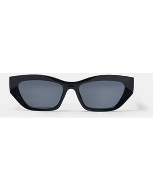 Pull&Bear Occhiali Da Sole Cat Eye Neri Effetto Tartarugato - Blu