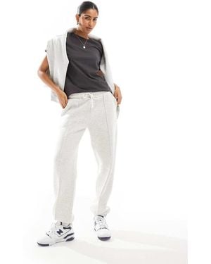 Stradivarius Joggingbroek Met Naad Aan De Voorkant - Wit