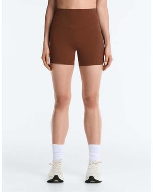 Oysho Comfortlux High-rise 10cm Hot Trousers - Brown