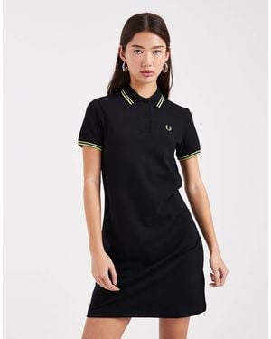 Fred Perry Twin Tipped Polo Dress - Black