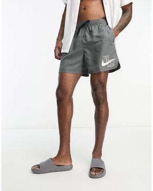 Nike Nike 5 Inch Volley Swimming Shorts - Grey