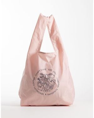 ARKET Café Tote Tas - Roze