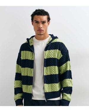 Collusion Felpa Con Cappuccio Oversize - Verde