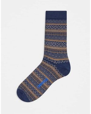 Birkenstock Sokken Van Katoen Met Patroon - Blauw