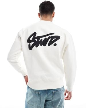 Pull&Bear – sweatshirt - Weiß