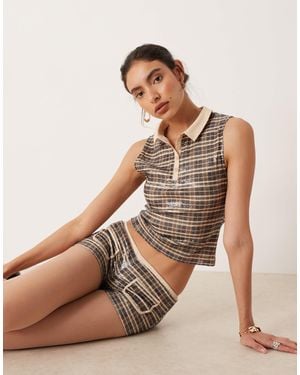 Motel Tisuka Polo Top - Natural