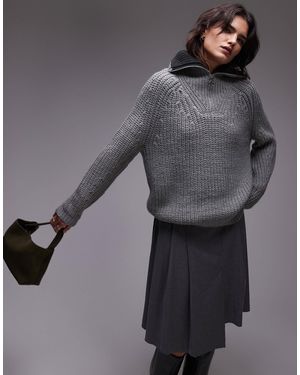 TOPSHOP – strickpullover - Grau