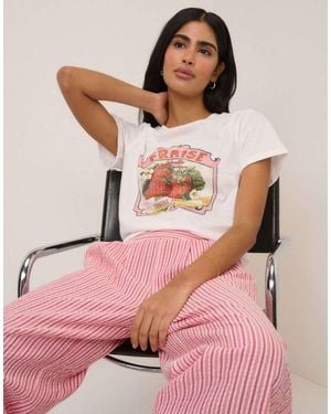Nobody's Child Fruits Graphic T-Shirt - Pink