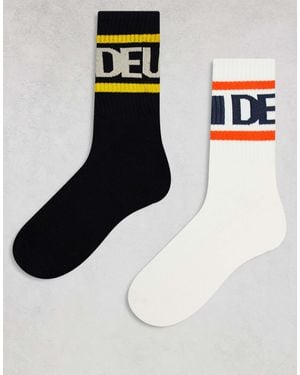 Deus Ex Machina – based – 2er-pack socken - Weiß