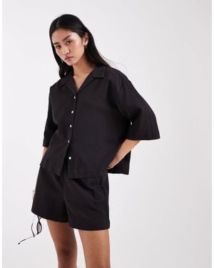 JJXX Co-ord Waffle Shirt - Blue