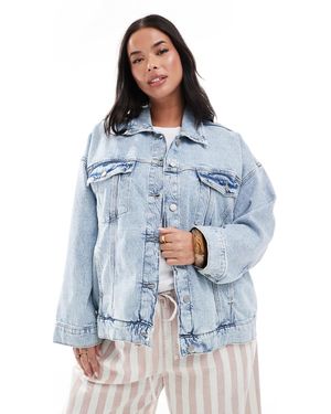 Vero Moda Tessa Oversized Denim Jacket - Blue