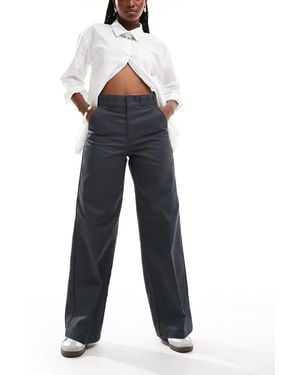 Dickies Grove Hill Wide Leg Trousers - Blue