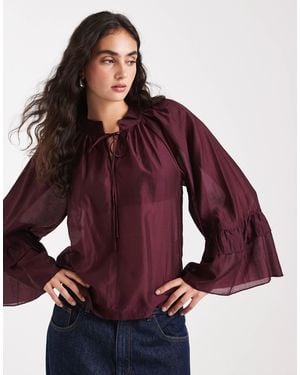 Vero Moda – boho-bluse - Rot