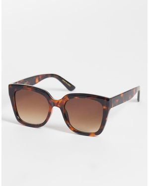 Mango Oversized Cat Eye Sunglasses - Brown