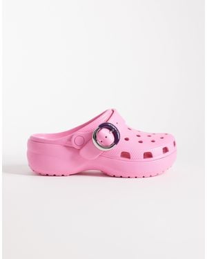 Crocs™ Classic - sabots à boucle et semelle plateforme - Rose