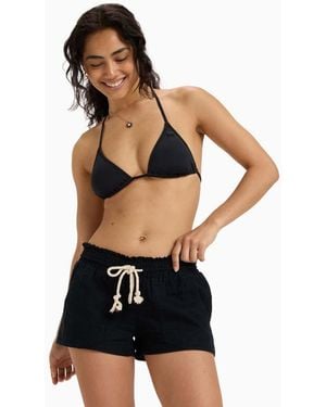 Roxy Oceanside Pull On Beachy Shorts - Black