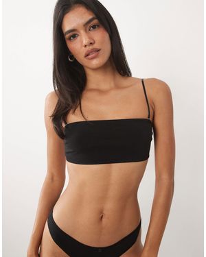 ASOS Connie trägerlos mit abnehmbaren trägern - Schwarz