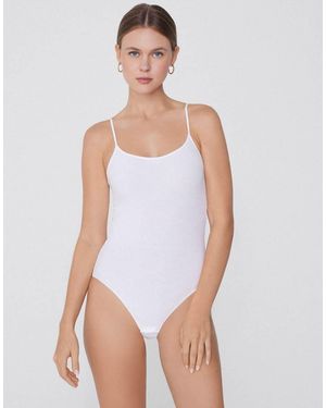 Tezenis Ribbed Cotton Body - White