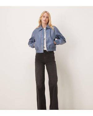 JDY Tall Felina High Waist Wide Leg Jeans - Blue