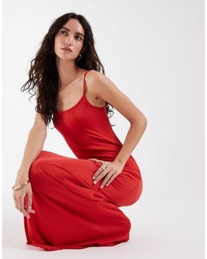 ASOS Modal Blend Slip Dress - Red