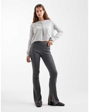 Mango Teen Flared leggings - White