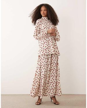 Iyal Floaty Maxi Skirt Co-ord - Multicolour