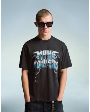 Bershka – t-shirt - Grau